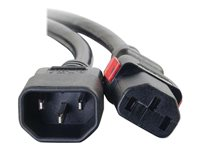 C2G - Cable de alimentación - IEC 60320 C14 a IEC 60320 C13 - CA 250 V - 10 A - 30 cm - negro 80700