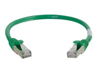 C2G Cat5e Booted Shielded (STP) Network Patch Cable - Cable de interconexión - RJ-45 (M) a RJ-45 (M) - 2 m - STP - CAT 5e - moldeado - verde 83831