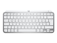 Logitech MX Keys Mini for Mac - Teclado - retroiluminación - Bluetooth - QWERTY - italiano - gris pálido - para Apple 10.2-inch iPad; 10.5-inch iPad Air; 10.9-inch iPad Air; iPhone 11, 12, 13, SE 920-010522