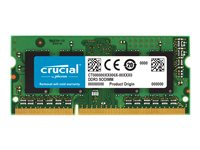 Crucial - DDR3 - módulo - 4 GB - SO DIMM de 204 contactos - 1600 MHz / PC3-12800 - CL11 - 1.35 V - sin búfer - no ECC - para Apple iMac 27" (Late 2013); iMac with Retina 5K display (Late 2014, Mid 2015); Mac mini (Late 2012); MacBook Pro (Mid 2012) CT4G3S160BJM