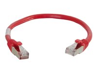 C2G Cat5e Booted Shielded (STP) Network Patch Cable - Cable de interconexión - RJ-45 (M) a RJ-45 (M) - 7 m - STP - CAT 5e - moldeado - rojo 83795