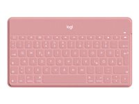 Logitech Keys-To-Go - Teclado - Bluetooth - QWERTY - alemán/inglés - rosa colorado - para Apple iPad/iPhone/TV 920-010059