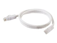 C2G Cat6 Booted Unshielded (UTP) Network Patch Cable - Cable de interconexión - RJ-45 (M) a RJ-45 (M) - 3 m - UTP - CAT 6 - moldeado, sin enganches, trenzado - blanco 83489