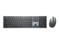 Dell Premier Multi-Device KM7321W - Juego de teclado y ratón - inalámbrico - 2.4 GHz, Bluetooth 5.0 - QWERTY - español - gris titanio KM7321WGY-SPN