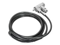 Targus DEFCON Ultimate - Bloqueo de cable de seguridad - para llave universal, con cerradura adaptable - plata - 2 m ASP95GL