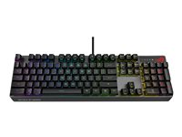 ASUS ROG Strix Scope RX - Teclado - retroiluminación - USB - interruptor: óptico mecánico ROG RX RED - negro 90MP0240-BKSA00