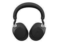 Jabra Evolve2 85 UC Stereo - Auricular - tamaño completo - Bluetooth - inalámbrico, cableado - cancelación de sonido activo - conector de 3,5 mm - aislamiento de ruido - negro 28599-989-989