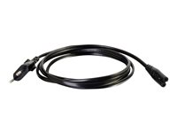 C2G Non-Polarised Power Cord - Cable de alimentación - IEC 60320 C7 a CEE 7/7 (M) - CA 250 V - 2 m - moldeado - negro 80617