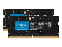 Crucial - DDR5 - kit - 32 GB: 2 x 16 GB - SO DIMM de 262 contactos - 4800 MHz / PC5-38400 - CL40 - 1.1 V - sin búfer - no ECC CT2K16G48C40S5