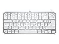 Logitech MX Keys Mini for Mac - Teclado - retroiluminación - Bluetooth - QWERTZ - alemán - gris pálido - para Apple 10.2-inch iPad; 10.5-inch iPad Air; 10.9-inch iPad Air; iPhone 11, 12, 13, SE 920-010519