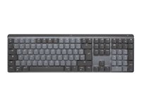 Logitech Master Series MX Mechanical Mini - Teclado - retroiluminación - inalámbrico - Bluetooth LE - AZERTY - francés - interruptor: Tactile Quiet - grafito 920-010774