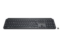 Logitech MX Keys - Teclado - retroiluminación - Bluetooth, 2.4 GHz - QWERTY - suizo - grafito 920-010246