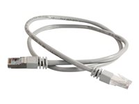 C2G Cat5e Booted Shielded (STP) Network Patch Cable - Cable de interconexión - RJ-45 (M) a RJ-45 (M) - 10 m - STP - CAT 5e - moldeado - gris 83761