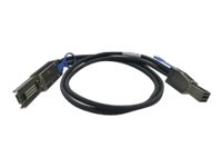 QNAP CAB-SAS10M-8644-8088 - Cable externo SAS - SAS 6Gbit/s - 4 x Mini SAS HD (SFF-8644) (M) a 4 x Mini SAS de 26 pines (M) - 1 m - negro - para P/N: QXP-820S-B3408 CAB-SAS10M-8644-8088