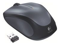 Logitech M235 - Ratón - diestro - óptico - inalámbrico - 2.4 GHz - receptor inalámbrico USB - gris 910-002201