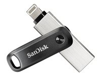 SanDisk iXpand Go - Unidad flash USB - 256 GB - USB 3.0 / Lightning SDIX60N-256G-GN6NE