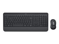 Logitech Signature MK650 for Business - Juego de teclado y ratón - inalámbrico - 2.4 GHz, Bluetooth LE - QWERTY - italiano - grafito 920-010996