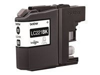 Brother LC221BK - Negro - original - blíster - cartucho de tinta - para Brother DCP-J562DW, MFC-J480DW, MFC-J680DW, MFC-J880DW LC221BKBP