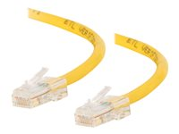 C2G Cat5e Non-Booted Unshielded (UTP) Network Crossover Patch Cable - Cable cruzado - RJ-45 (M) a RJ-45 (M) - 3 m - UTP - CAT 5e - trenzado, uniboot - amarillo 83352