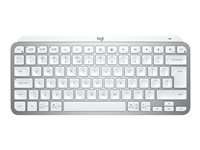 Logitech MX Keys Mini for Business - Teclado - retroiluminación - inalámbrico - Bluetooth LE - AZERTY - francés - gris pálido 920-010600