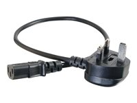 C2G Universal Power Cord - Cable de alimentación - BS 1363 (M) a IEC 60320 C13 - 3 m - moldeado - negro 88514