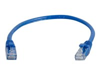 C2G Cat6 Booted Unshielded (UTP) Network Patch Cable - Cable de interconexión - RJ-45 (M) a RJ-45 (M) - 1 m - UTP - CAT 6 - moldeado, sin enganches, trenzado - azul 83386