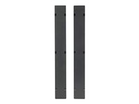APC - Cubierta de panel de gestión de cable de bastidor - negro - 48U (paquete de 2) - para NetShelter SX AR7589