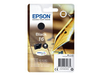 Epson 16 - 5.4 ml - negro - original - cartucho de tinta - para WorkForce WF-2010, 2510, 2520, 2530, 2540, 2630, 2650, 2660, 2750, 2760 C13T16214012