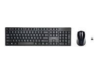 Kensington Pro Fit Low-Profile Desktop Set - Juego de teclado y ratón - inalámbrico - 2.4 GHz - Español - negro K75230ES