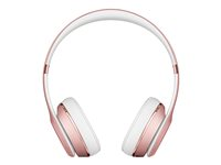 Beats Solo3 - Auriculares con diadema con micro - en oreja - Bluetooth - inalámbrico - conector de 3,5 mm - aislamiento de ruido - oro rosa - para iPad/iPhone/iPod/TV/Watch MX442ZM/A