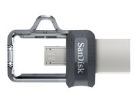 SanDisk Ultra Dual M3.0 - Unidad flash USB - 256 GB - USB 3.0 / micro USB SDDD3-256G-G46