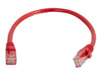 C2G Cat6 Booted Unshielded (UTP) Network Patch Cable - Cable de interconexión - RJ-45 (M) a RJ-45 (M) - 1 m - UTP - CAT 6 - moldeado, sin enganches, trenzado - rojo 83446