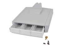 Ergotron StyleView Primary Storage Drawer, Triple - Componente para montaje (módulo de cajones) - gris, blanco 97-865