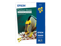 Epson - Brillante - con revestimiento de resina - A4 (210 x 297 mm) - 255 g/m² - 50 hoja(s) papel fotográfico brillante - para EcoTank ET-2650, 2750, 2751, 2756, 2850, 2851, 2856, 4750, 4850 C13S041624