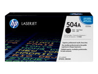 HP 504A - Negro - original - LaserJet - cartucho de tóner (CE250A) - para Color LaserJet CM3530, CM3530fs, CP3525, CP3525dn, CP3525n, CP3525x, CP3527, CP3529 CE250A