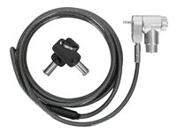 Targus DEFCON Ultimate - Bloqueo de cable de seguridad - para llave universal, con cerradura adaptable - plata - 2 m (paquete de 25) ASP95MKGLX-25