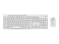 Logitech MK295 Silent - Juego de teclado y ratón - inalámbrico - 2.4 GHz - QWERTY - inglés - blanco apagado 920-009823