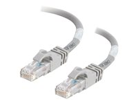 C2G Cat6 Booted Unshielded (UTP) Network Patch Cable - Cable de interconexión - RJ-45 (M) a RJ-45 (M) - 3 m - UTP - CAT 6 - moldeado, sin enganches, trenzado - gris 83369