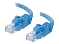 C2G Cat6 Booted Unshielded (UTP) Crossover Patch Cable - Cable cruzado - RJ-45 (M) a RJ-45 (M) - 3 m - UTP - CAT 6 - moldeado, sin enganches, trenzado - azul 83526