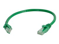 C2G Cat6 Booted Unshielded (UTP) Network Patch Cable - Cable de interconexión - RJ-45 (M) a RJ-45 (M) - 1 m - UTP - CAT 6 - moldeado, sin enganches, trenzado - verde 83426