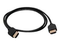 C2G 3ft 4K HDMI Cable - Ultra Flexible Cable with Low Profile Connectors - Cable HDMI - HDMI macho a HDMI macho - 91.4 cm - doble blindado - negro 41363