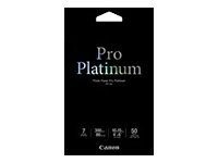 Canon Photo Paper Pro Platinum - 101.6 x 152.4 mm 50 hoja(s) papel fotográfico brillante - para PIXMA MG5720, MG5721, MG5722, MG6821, MG6822, MG7720, TS5020, TS6020, TS8020, TS9020 2768B014