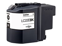 Brother LC22EBK - Súper Alto Rendimiento - negro - original - cartucho de tinta - para Brother MFC-J5920DW LC22EBK