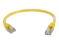 C2G Cat5e Booted Shielded (STP) Network Patch Cable - Cable de interconexión - RJ-45 (M) a RJ-45 (M) - 2 m - STP - CAT 5e - moldeado - amarillo 83811