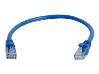 C2G Cat6 Booted Unshielded (UTP) Network Patch Cable - Cable de interconexión - RJ-45 (M) a RJ-45 (M) - 3 m - UTP - CAT 6 - moldeado, sin enganches, trenzado - azul 83389