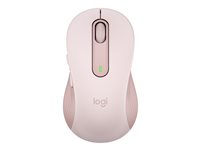 Logitech Signature M650 L - Ratón - tamaño grande - óptico - 5 botones - inalámbrico - Bluetooth, 2.4 GHz - receptor de USB Logitech Logi Bolt - rosa 910-006237