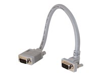 C2G Premium SXGA 90° Up Angled - Cable VGA - HD-15 (VGA) (M) a HD-15 (VGA) (M) - 3 m - conector de 90° 81043