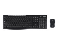 Logitech MK270 Wireless Combo - Juego de teclado y ratón - inalámbrico - 2.4 GHz - alemán - para exone go Workstation 1575 920-004511