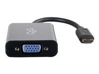 C2G HDMI Mini to VGA and Audio Adapter Converter Dongle - Vídeo conversor - HDMI - VGA - negro 80504