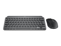 Logitech MX Keys Mini Combo for Business - Juego de teclado y ratón - retroiluminación - inalámbrico - Bluetooth LE - QWERTY - español - grafito 920-011058